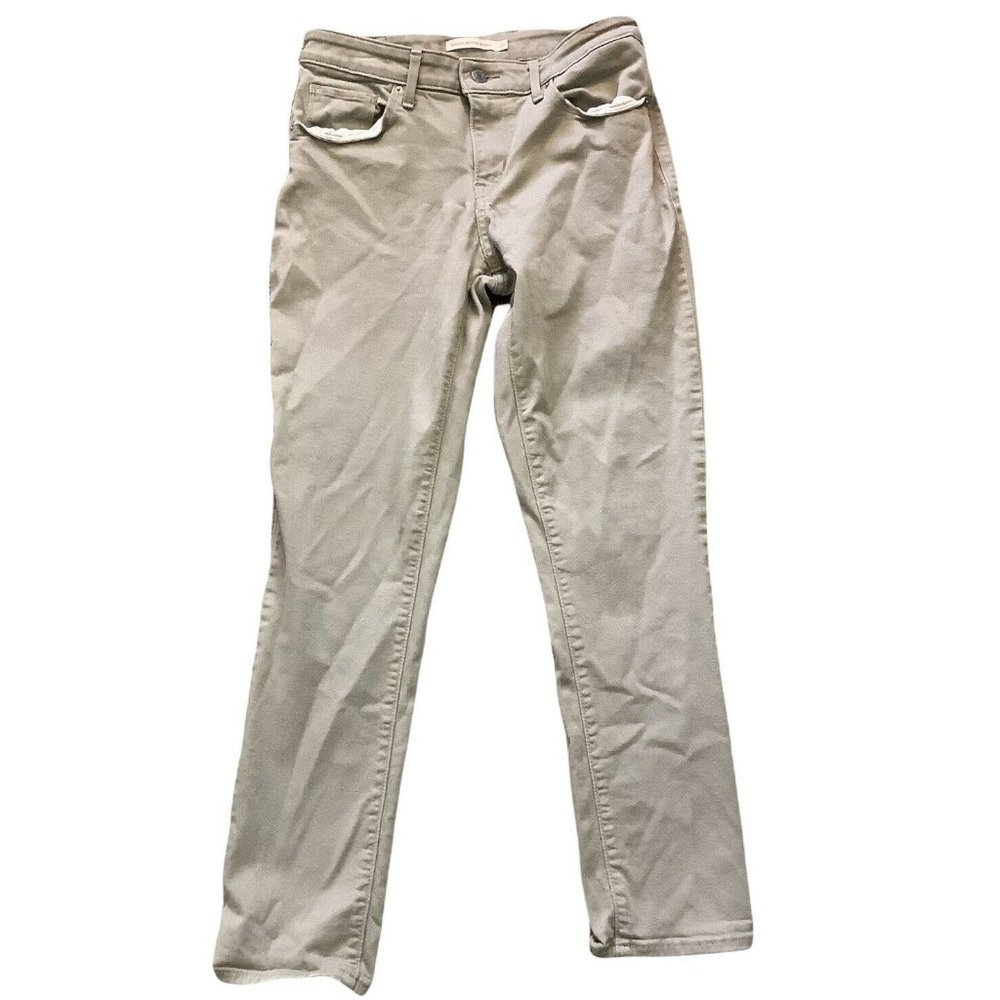 Levi's Womens Mid Rise Skinny Jeans Size 8 M Brown Denim